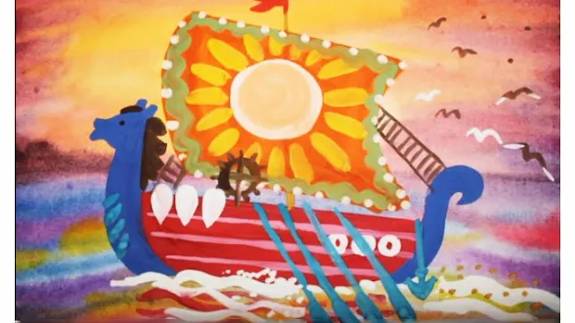 Как нарисовать парусник гуашью поэтапно. Видео уроки рисования красками для начинающих. смотреть онлайн