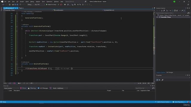 Udemy - The Complete Guide to Unity 2D Endless Runner смотреть онлайн