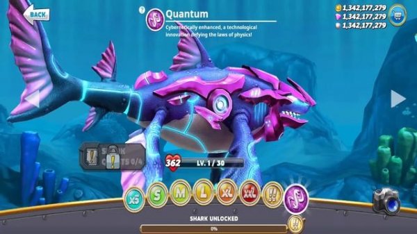 Hungry Shark World - New Shark Coming Soon Update - All 44 Sharks Unlocked Hack Gems and Coins Mod