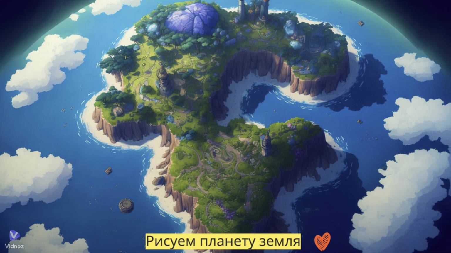 Маленькие художники: Рисуем планету Земля - Детский образовательный мультфильм смотреть онлайн