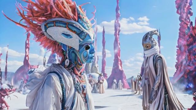 Extraterrestrial Elegance in Elysium： Desert Wanderers ｜ AI-Generated Scene Video 266 смотреть онлайн
