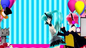 12th MMD Cup finals Bibahapi Teto and Miku with the chibis!