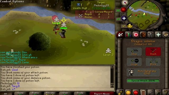 Edgeville Massacre ~ Dharoks & Rune Pking [99-80-70] смотреть онлайн