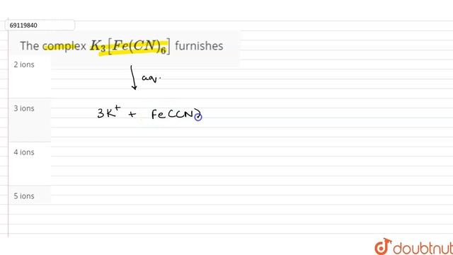 The complex `K_(3)[Fe(CN)_(6)]` furnishes смотреть онлайн