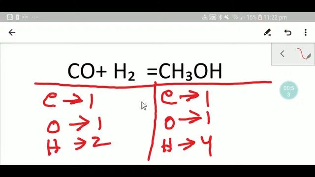 CO+ H2 =CH3OH
Balanced Equation||Carbon Monoxide plus Hydrogen=Methanol Balanced Equation смотреть онлайн