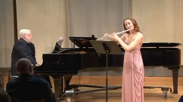 Courtney Wise performs Le Merle Noir by Olivier Messiaen, with pianist Miles Graber смотреть онлайн