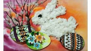 Пасхальный зайка, кролик. Пасхальные поделки своими руками. Поделка кролик и пасхальное яйцо.