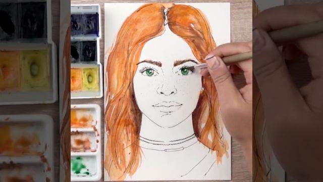 Как нарисовать портрет. Скетчинг. Speedpaint. Поддержи Аню🌷 лайком👍 смотреть онлайн
