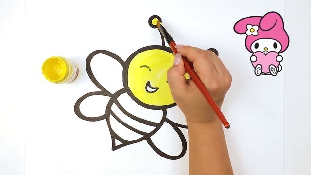 Bolalar uchun asalari rasm chizish | Как нарисовать пчелу | How to draw a bee #47 смотреть онлайн