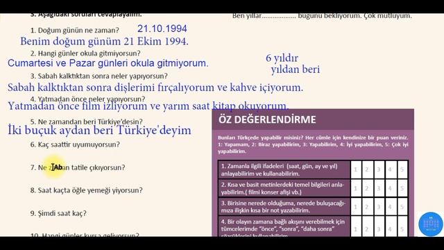 31.Ders A1 İstanbul Kitabı ÜNİTE 5.C NELER ÖĞRENDİK  المستوى الأول A1:الدرس الحادي والثلاثون