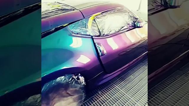 Showkingcar-chameleon painting nissan350Z смотреть онлайн