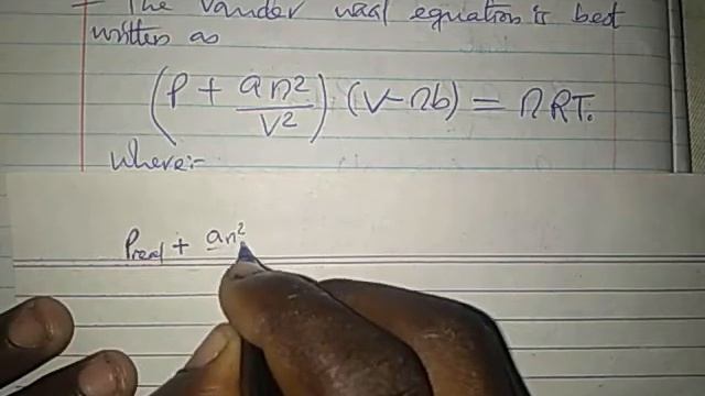 Form five physical chemistry, States of matter session 28, Vander Waal gas equation. смотреть онлайн