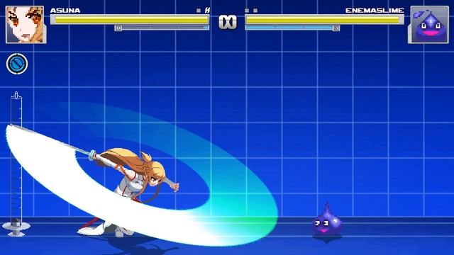 M.U.G.E.N - Asuna Yuuki Vs. Enema Slime