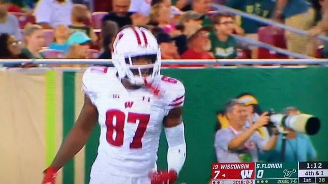 Badgers Cephus abuses USF corner смотреть онлайн