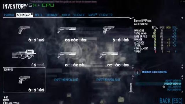 Payday 2 - Bernetti 9 Ambiko Stealth Build смотреть онлайн