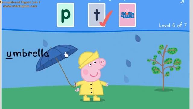 PEPPA Pig 😃Educational Game WORDS🌸🌷🌸 Свинка ПЕППА Развивающая Игра СЛОВА 😃💖💕 смотреть онлайн