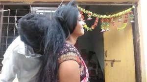 OMG 😳 Long Hair Romance With Smelling by Man Latest 2023 | Hair Play | long hair pulling Kavita