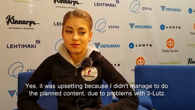 Alena Kostornaia Interview at Finlandia Trophy 2019 смотреть онлайн