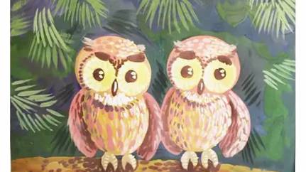 Как нарисовать сову. Поэтапное рисование. Видео урок для начинающих. смотреть онлайн