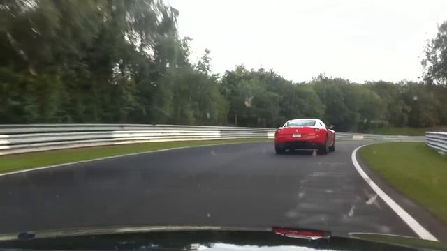 ALONEN 1M + 599GTB @ Nordschleife vs crazy bikerider смотреть онлайн