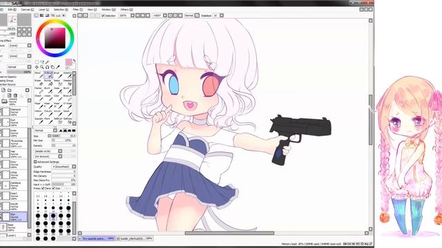 Pierce your heart [Paint tool SAI] Speedpaint смотреть онлайн