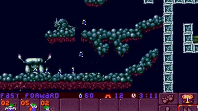 Lemmings 2: The Tribes - Cave Level 1 смотреть онлайн