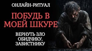 11.01. ПОБУДЬ В МОЕЙ ШКУРЕ - ВЕРНУТЬ ЗЛО ВРАГУ. ОНЛАЙН РИТУАЛ