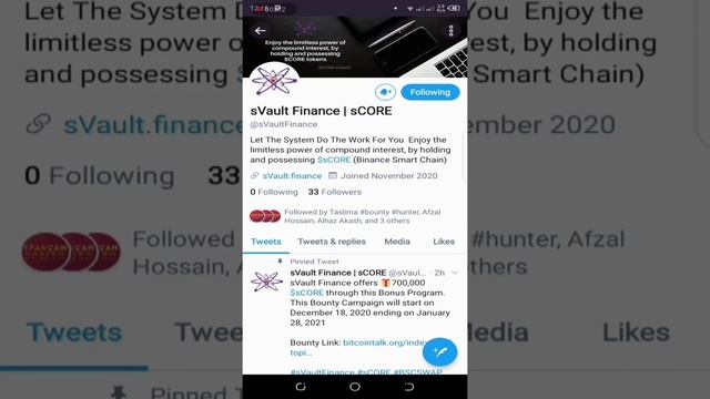 [BOUNTY] sVault.Finance 🟣 DeFi Yield Farming Platform on Binance Smart Chain ✅ смотреть онлайн