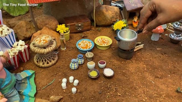 Popcorn Shop |How to make Caramel Popcorn | mini popcorn shop | tiny Popcorn with Puppet show | смотреть онлайн