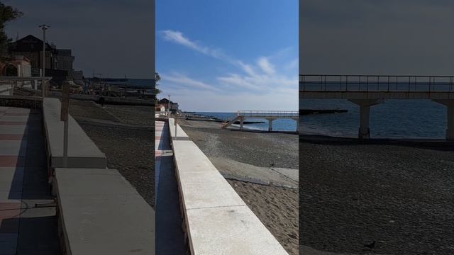 АДЛЕР "Южное взморье" Пляж и набережная 21 марта. смотреть онлайн