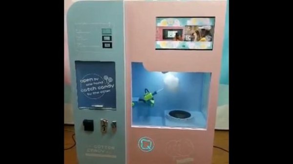 Вендинговый автомат сахарной ваты / cotton candy vending machine