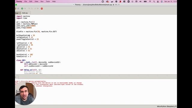 DIY IR Remote Control (Using RP2040 And MicroPython)