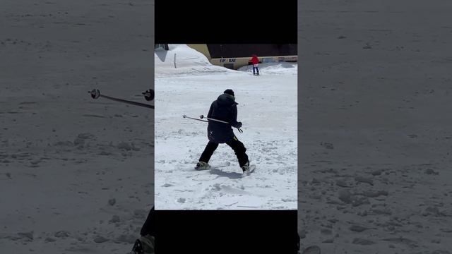 Первый раз на лыжах в Домбае