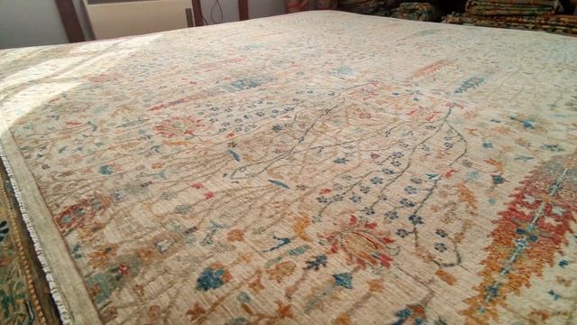 Exquisite handmade Afghan rug from the finest quality wool, using traditional vegetable dyes- 30875 смотреть онлайн