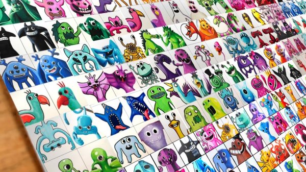 Рисование всех мультяшных монстров против Реалистичных [ Сад Банбана 6 ]