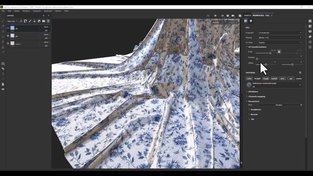 How to use fabric material in Substance Painter - Delph Silk Fabric смотреть онлайн