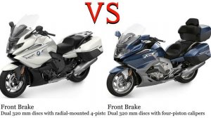 BMW K 1600 GT vs BMW K 1600 GTL Test specification comparison