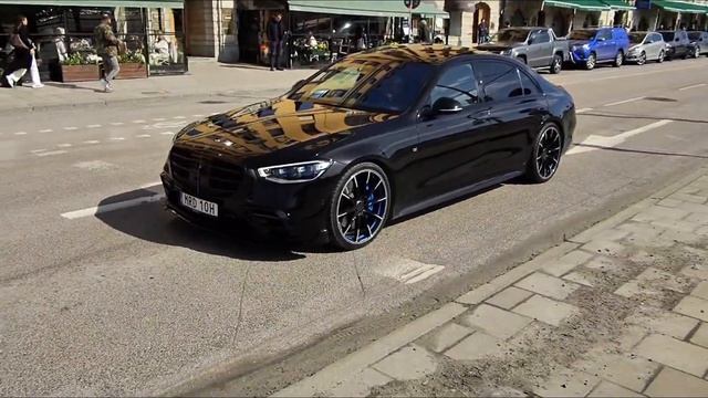 Brutal Brabus Mercedes  S-classe W223 With Blue Calipers. V12 BiTurbo 850 Maybe? 😁👌