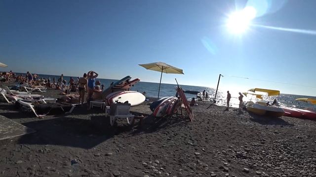 АДЛЕР. Хорошая погода ☼ Пляж "Чайка" Мандарин .. смотреть онлайн