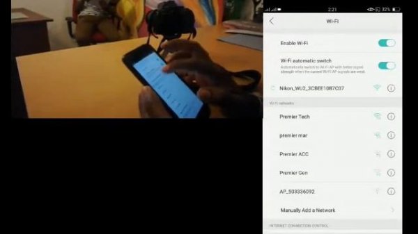 Nikon D5300 connect with smart device.