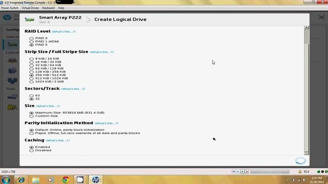 How to Configure Raid 5 With 1 Hot Spare in HP Proliant ML310e Gen8 смотреть онлайн