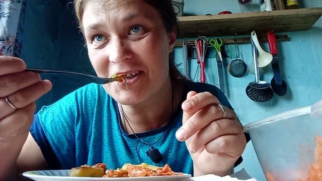 Мукбанг/ На обед, картошка. смотреть онлайн