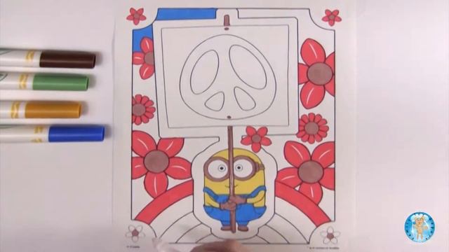 Minions Movie Crayola Color Wonder Mess Free Markers Coloring Book Review - Family Toy Report смотреть онлайн