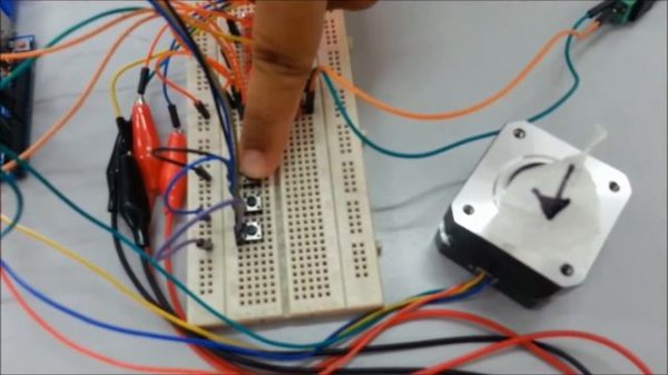 CNC A3967 Easy Driver with Stepper Motor and Three Button