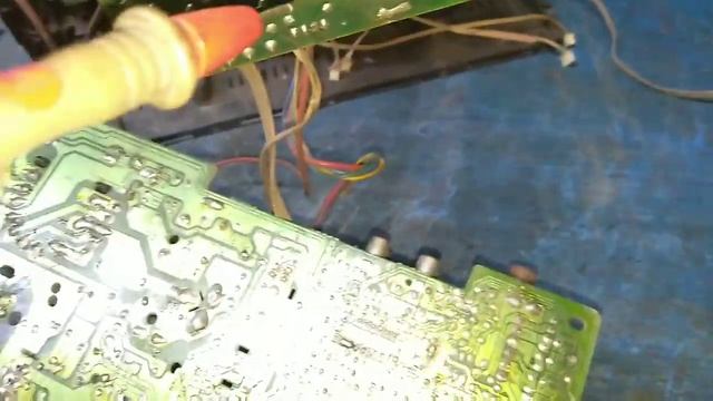 Santosh 14 inch CRT TV, vertical and white RETREC line problem repair, смотреть онлайн