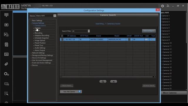 HOW TO ADD CAMERA IN MATRIX SATATYA NVR смотреть онлайн