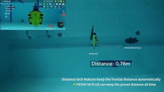 Smart Feature: Distance Lock (Pt.1): Auto Distance Lock丨FIFISH PRO V6 PLUS ROV смотреть онлайн