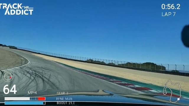 Laguna Seca in a 2018 BMW M5, best lap смотреть онлайн