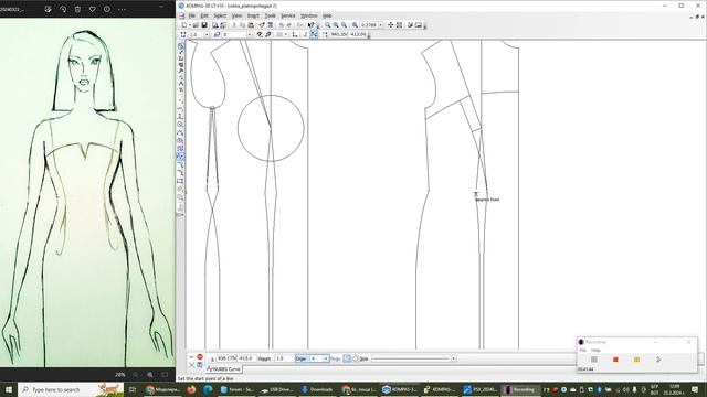 Моделиране на дамска рокля в плътно прилягащ силует с CAD система 23 03 2024 смотреть онлайн
