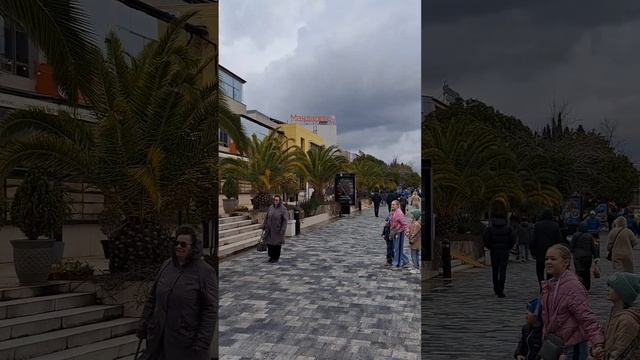 Адлер. Набережная Мзымты "Мандарин" 26 марта. смотреть онлайн